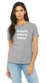 Adopt Don't Shop, Super Soft T-shirt - Gray - Shelter Helpers
